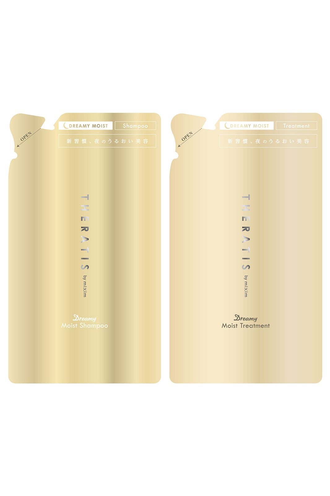 325g トリートメント トリートメント / / 325mL シャンプー シャンプー [ ] セット ペア ドリーミーモイスト 】 パサ髪ケア アホ毛 【 セラティス｜ mixim by THERATIS