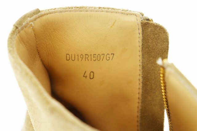 アルフレッドダンヒル ALFRED DUNHILL サイドジップ スウェード ヒール