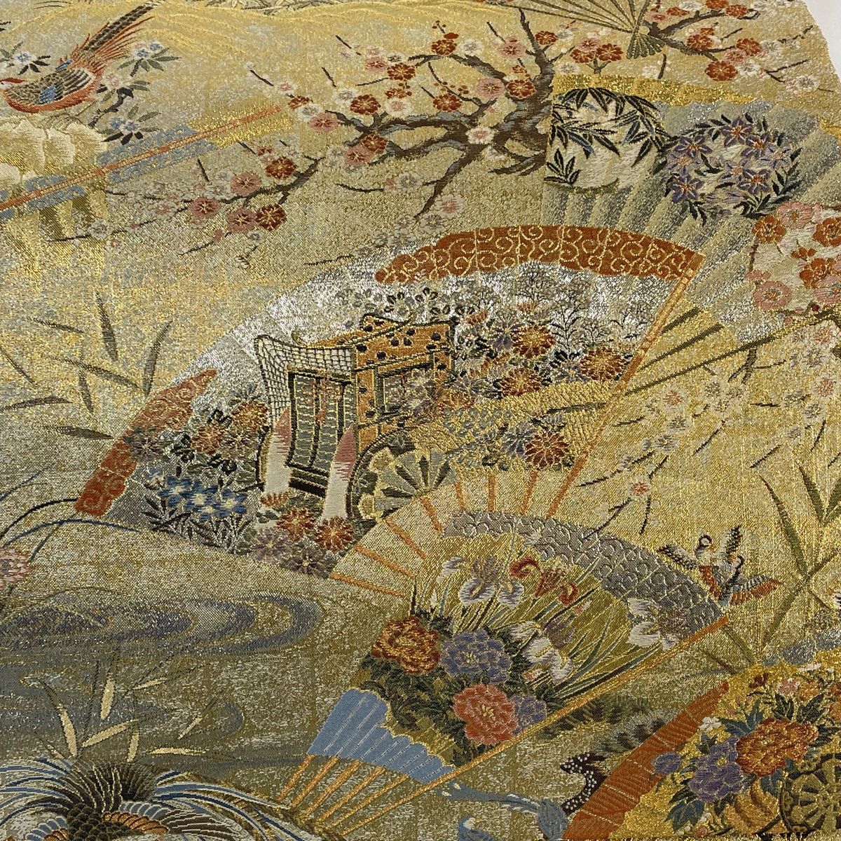 桃山扇面鳳凰文 箔