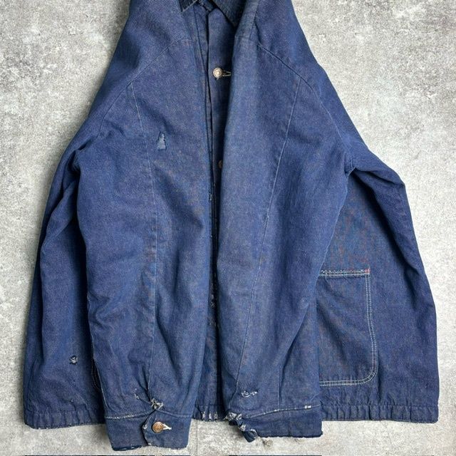 70s WRANGLER カバーオール  デニム　 ブランケットライナー 70年代 70s ラングラー アメリカ製 Gジャン デニムジャケット