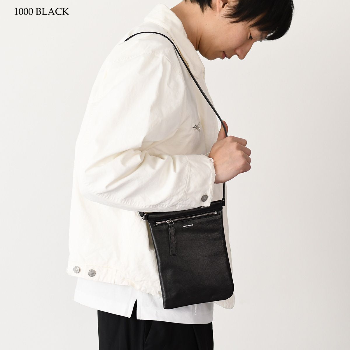 SAINT LAURENT サンローラン バッグ フラット ショルダーバッグ