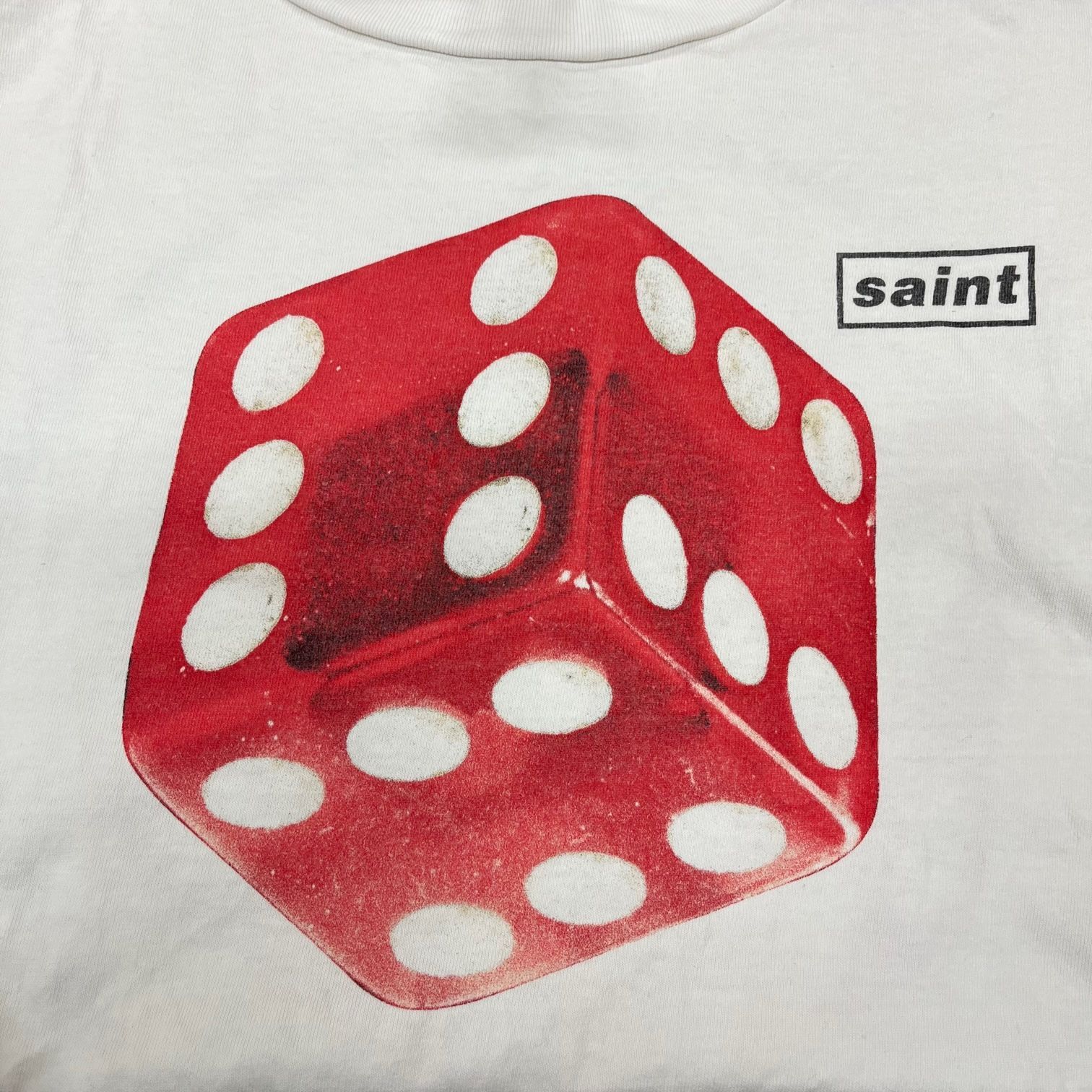 美品 SAINT MICHAEL 23SS DICE TEE SM-S23-0000-014 ダイス プリント T