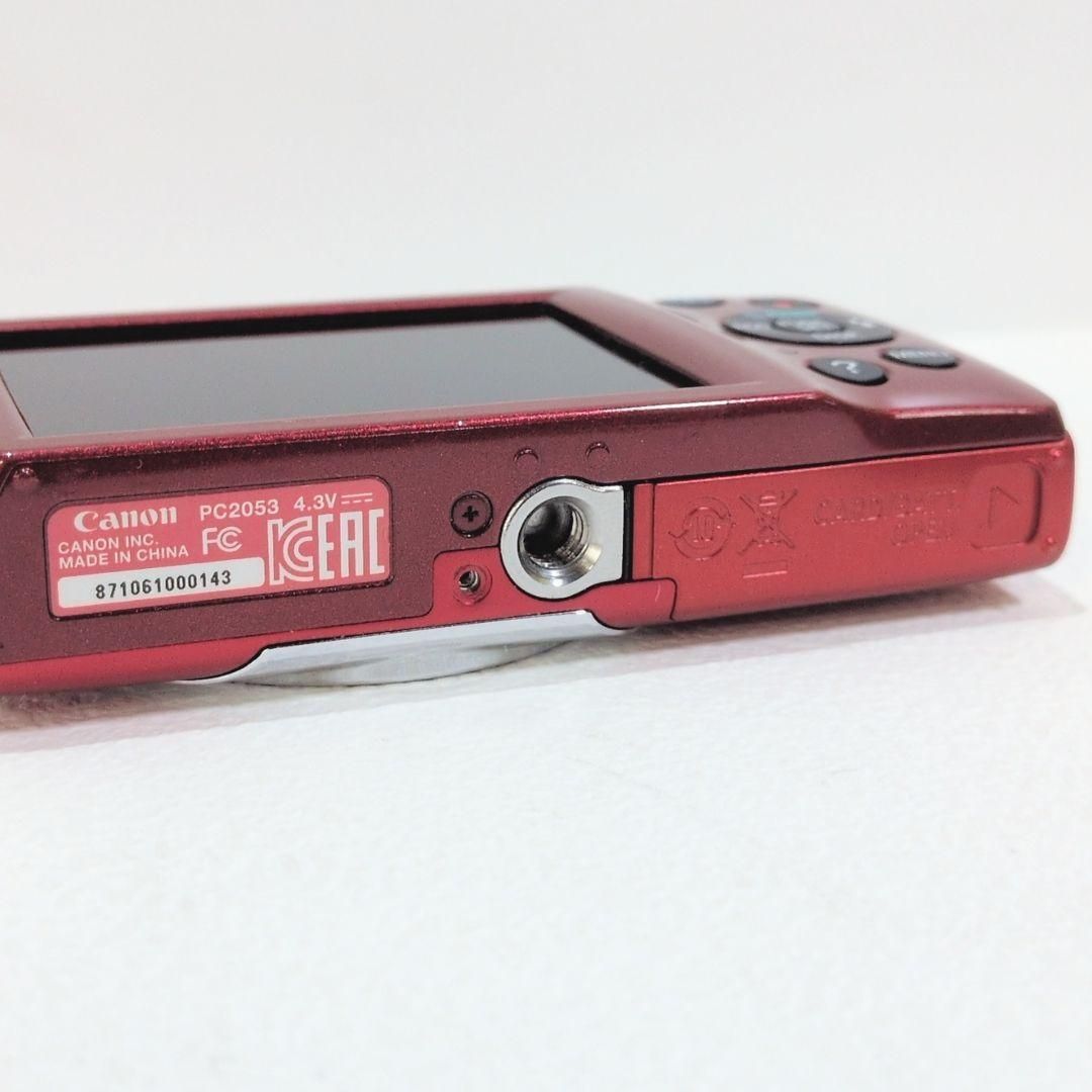 CANON IXY130 デジタルカメラ PC2053 レッド 充電器付属 【公式通販】