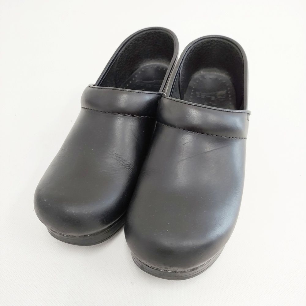 dansko プロフェッショナル Professional サボサンダル サイズ38 シューズ 靴 ブラック レディース ダンスコ 5-0904G◎