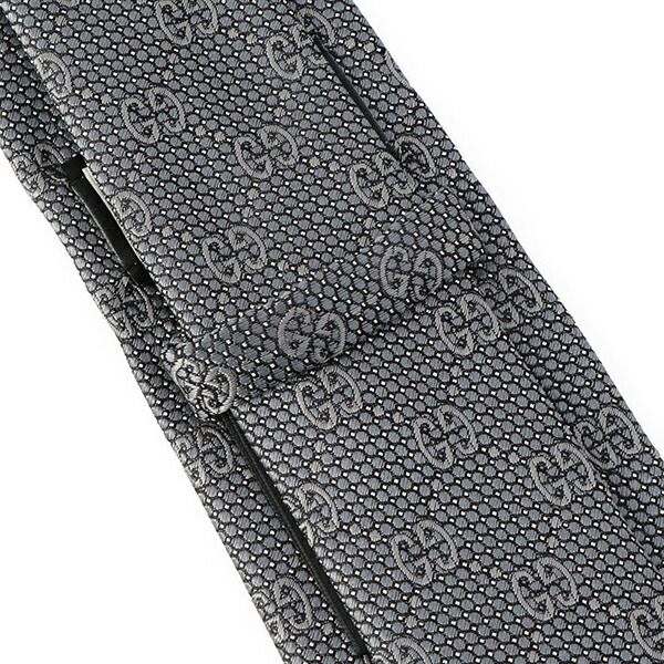 新品 グッチ GUCCI ネクタイ ディエン グレー/ブラック - メルカリ 