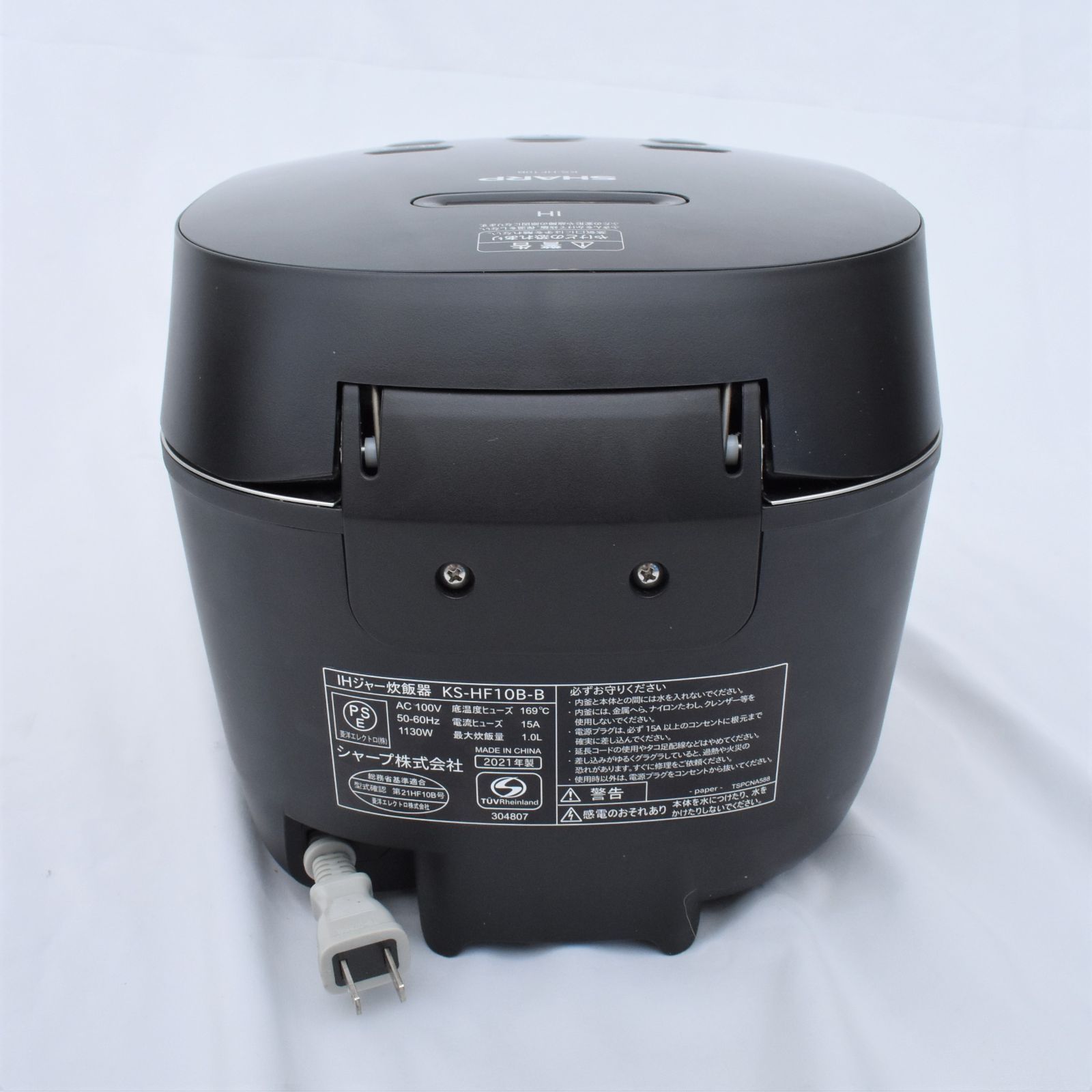 シャープ 炊飯器 IH 5.5合 PLAINLY ブラック KS-HF10B-B