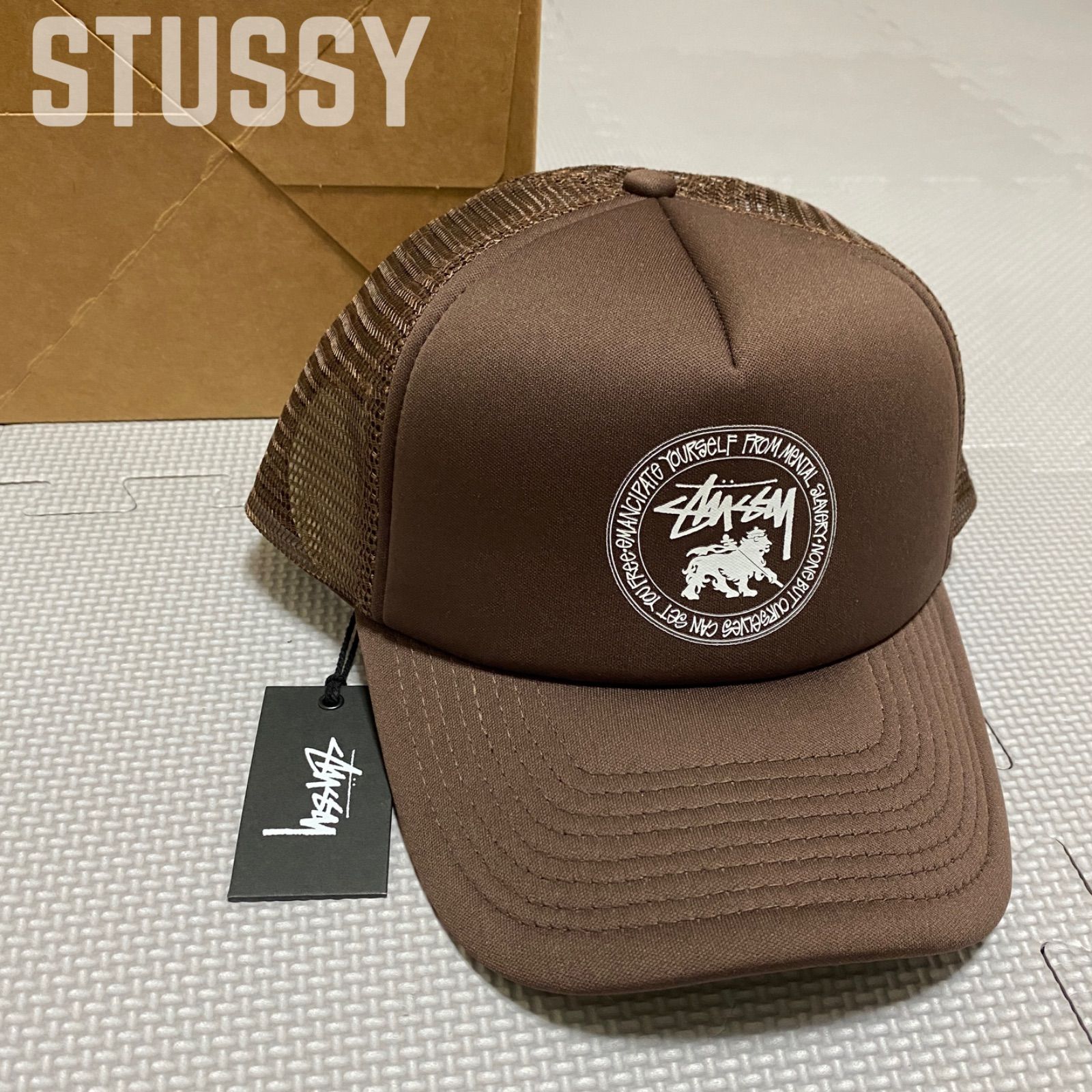 STUSSY》ステューシー ラスタ ドット ロゴ トラッカー スナップバック