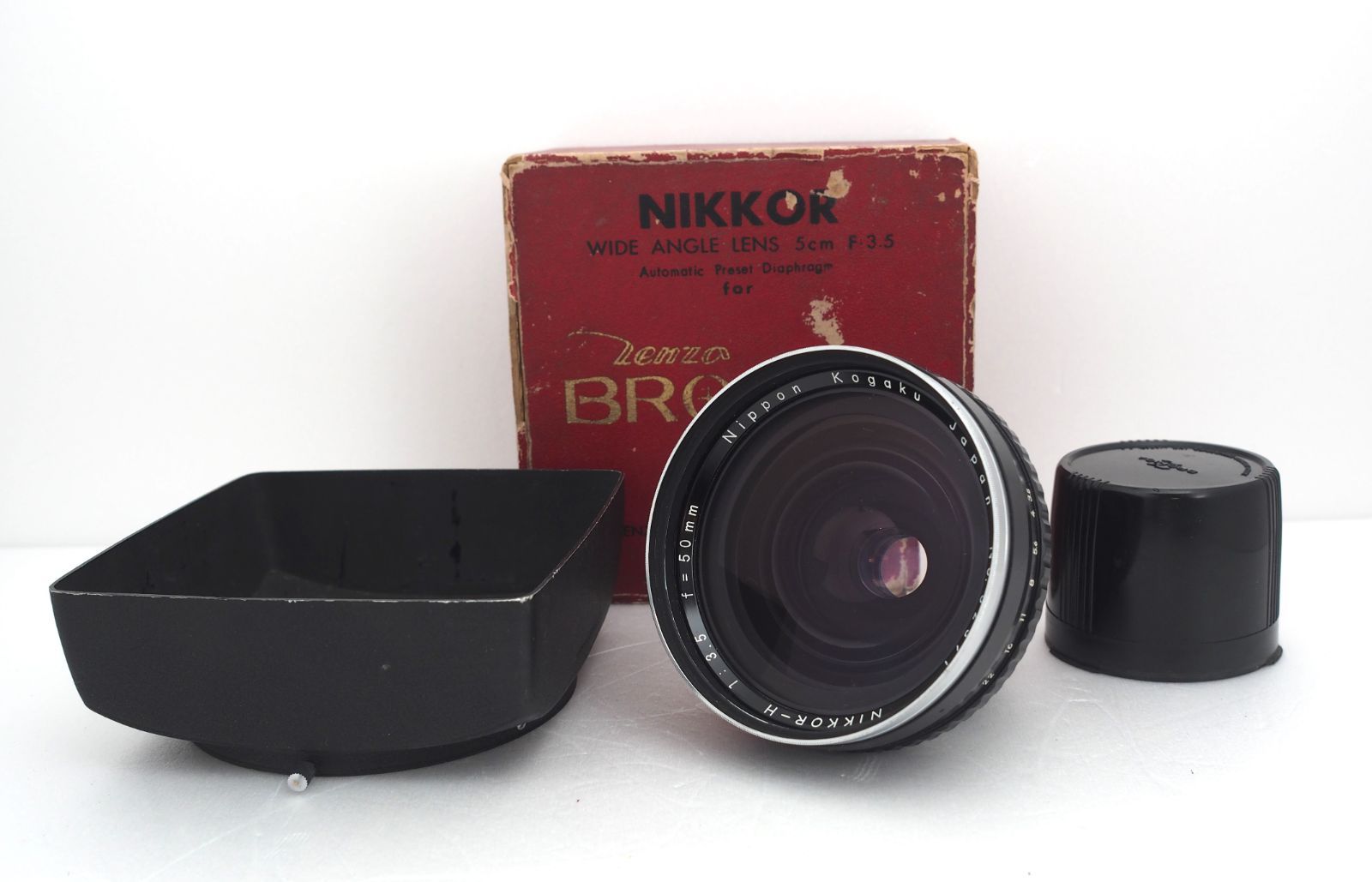 ブロニカ用レンズ Nippon kogaku NIKKOR-H 5cm(50mm) F3.5