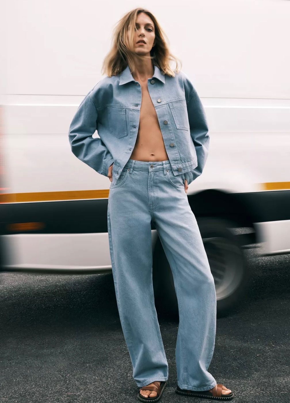 値下げしました‼️ZARA完売品 デニム Gジャン 新品未使用ZARA(ザラ)Gジャンデニムジャケット デニムパンツ上下