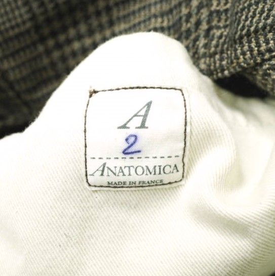 ANATOMICA DOLMANアナトミカコットンチェックジャケット0フランス製 ANATOMICA アナトミカ フランス製 DOLMAN JACKET - LINEN CHECK