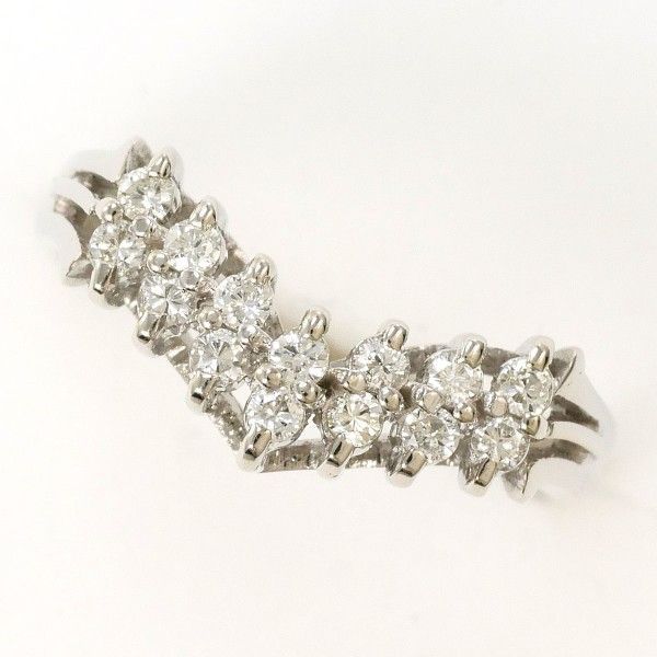 PT900 リング RING 指輪 8号 ダイヤ 0.20 総重量約3.8g