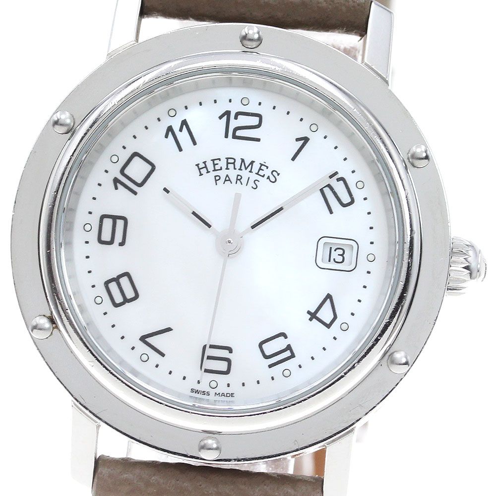 HERMES CL6.410 WhiteシェルDial エルメス クリッパー 【公式通販】