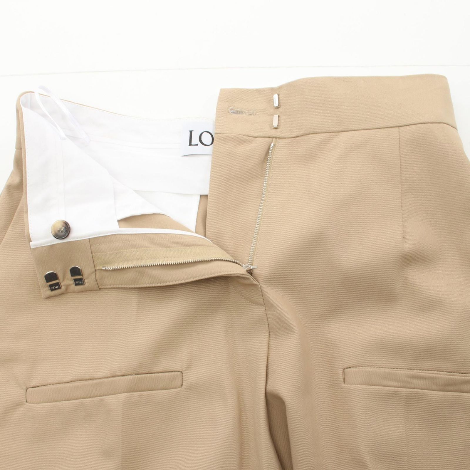 ロエベ LOEWE パンツ S359Y04XCW802936 トープ コットン