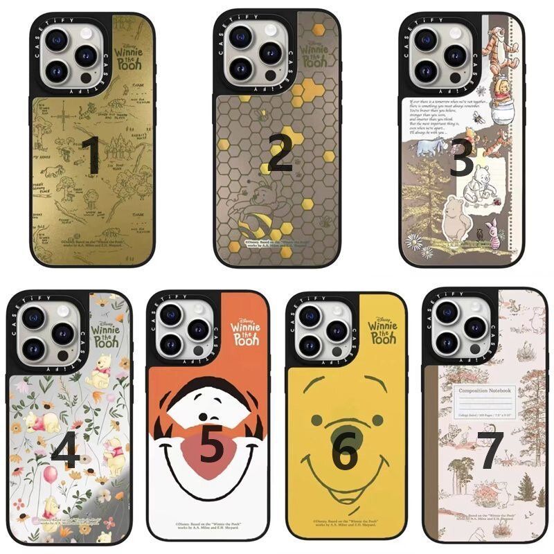 ケースティファイ CASETiFY CASETiFY×クマのプーさん iPhoneケース スマホ保護 iPhone 耐衝撃 iphone12 iphone13 iphone14 iphone15 iphone16