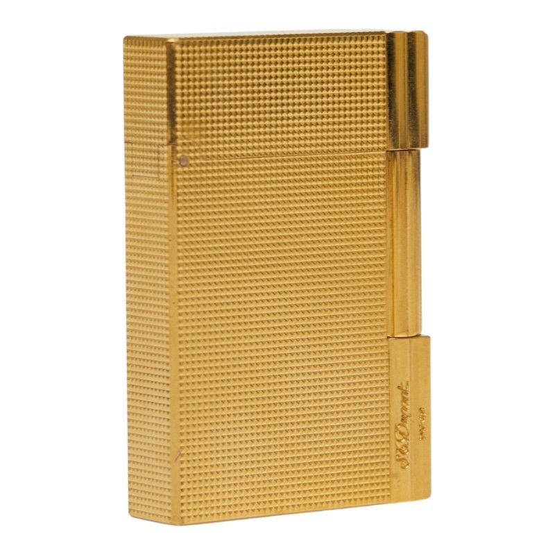 デュポン ライン2 ローラー式 ガス充墳不可 着火未 火花あり ガスライター ゴールド メッキ メンズ Dupont 1-0236745