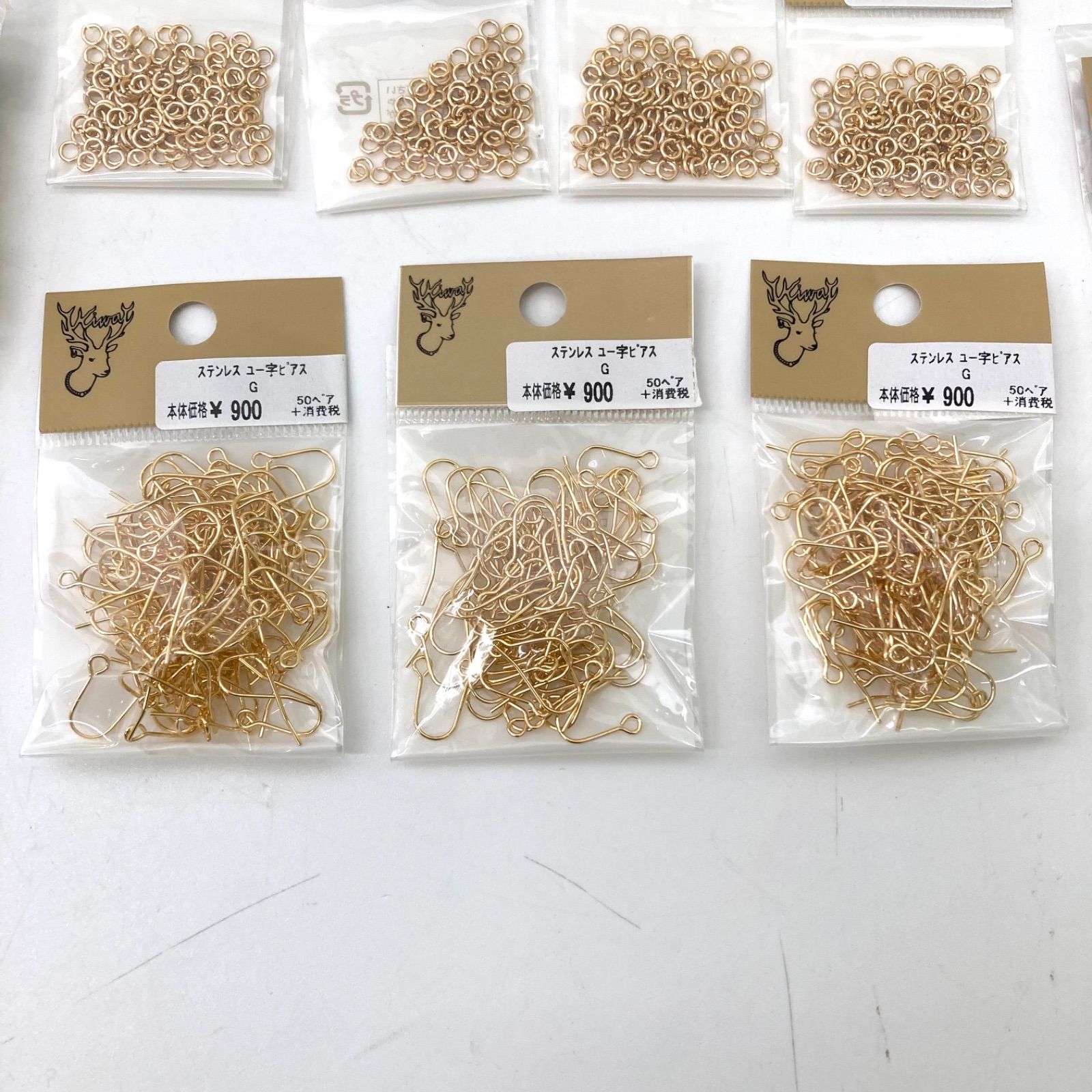 ハンドメイドピアスセット まとめ売り ハンドメイドピアス まとめ売り ゴールド系のピアスセット 10 - メルカリ