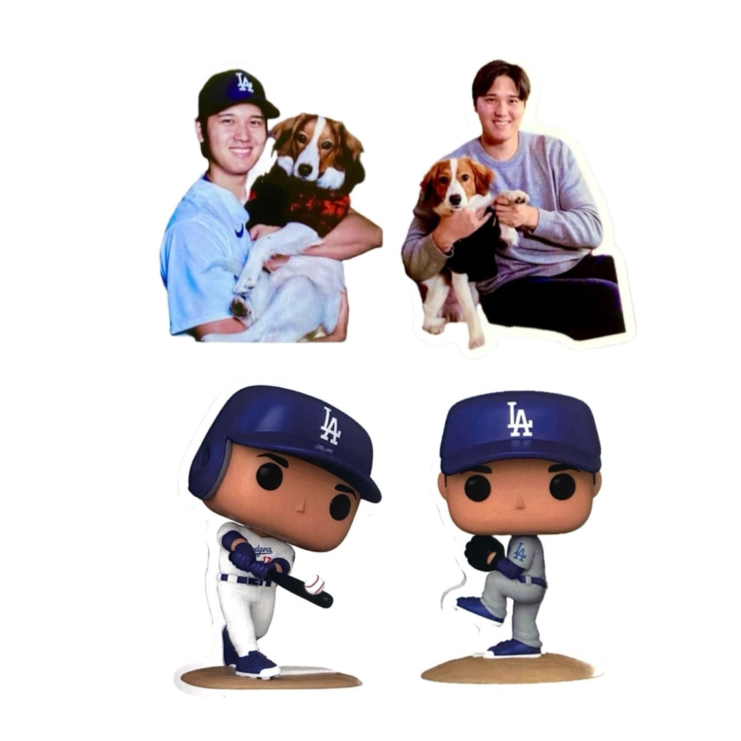 ☆新品未使用 ドジャース 大谷翔平&デコピン フィギュア 防水