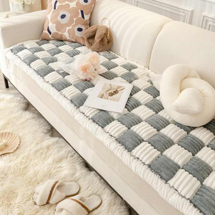 トパーズ様シェニールダイニングシートきクッショングリーン4枚