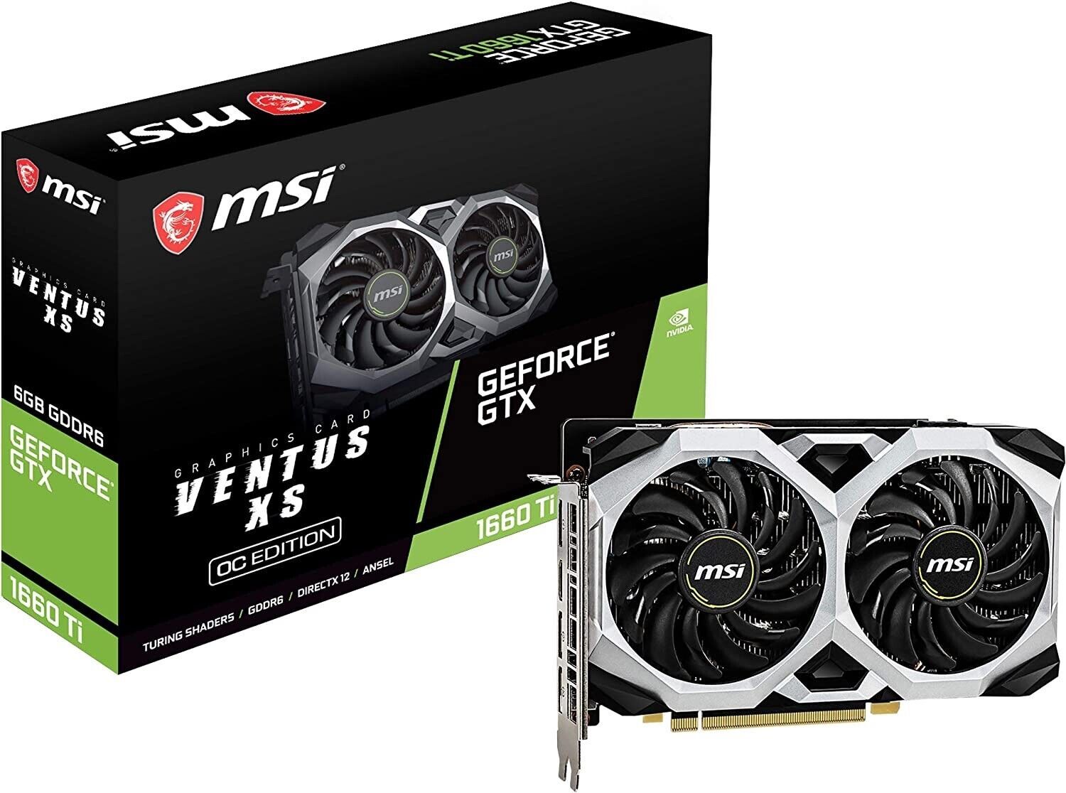 グラフィックボード・グラボ・ビデオカード MSI Gaming GeForce GTX 1660 Ti Amazon | MSI Gaming GeForce GTX 1660 Ti 192ビット HDMI/DP