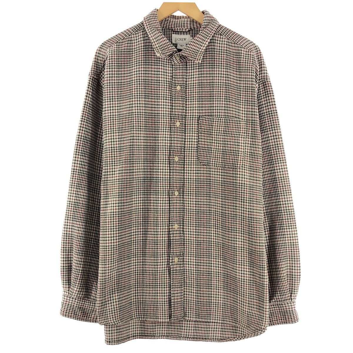 古着 ジェイクルー J.Crew 千鳥格子柄 長袖 ヘビーネルシャツ メンズXL /eaa364284 【中古】/eaa364284