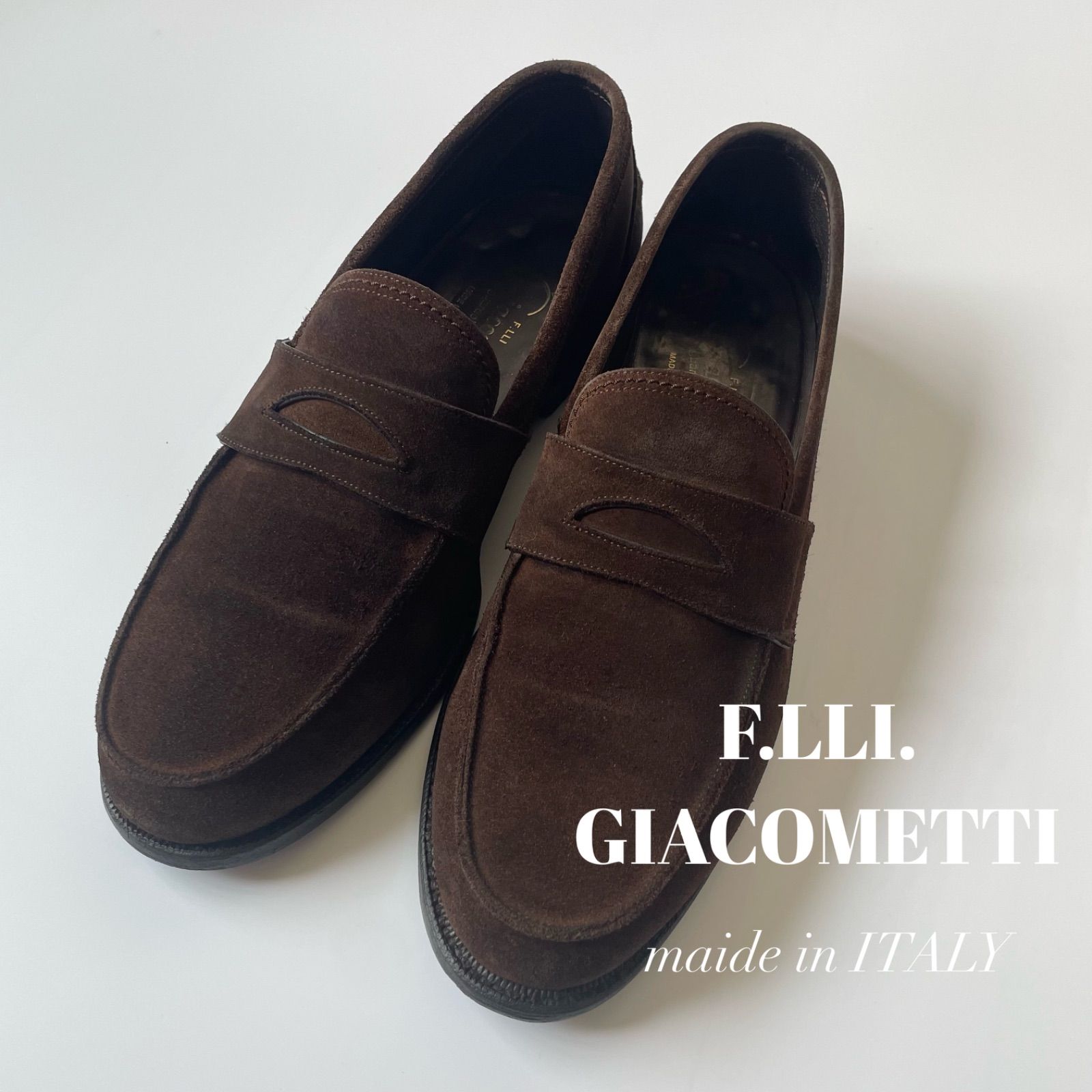 F.LLI.GIACOMETTI フラテッリジャコメッティ スエード アンライニング