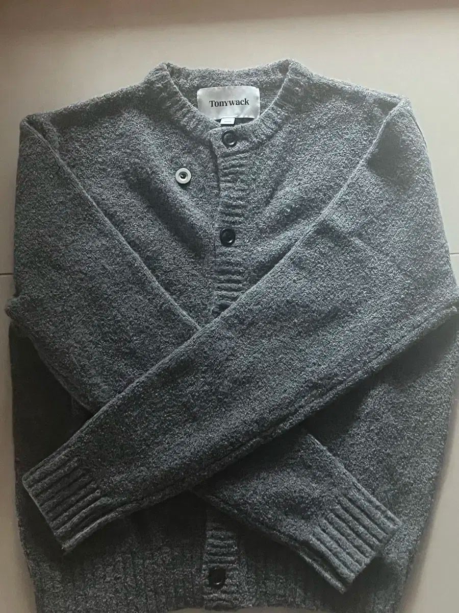 TONYWACK アルパカ カーディガン メランジュグレー M