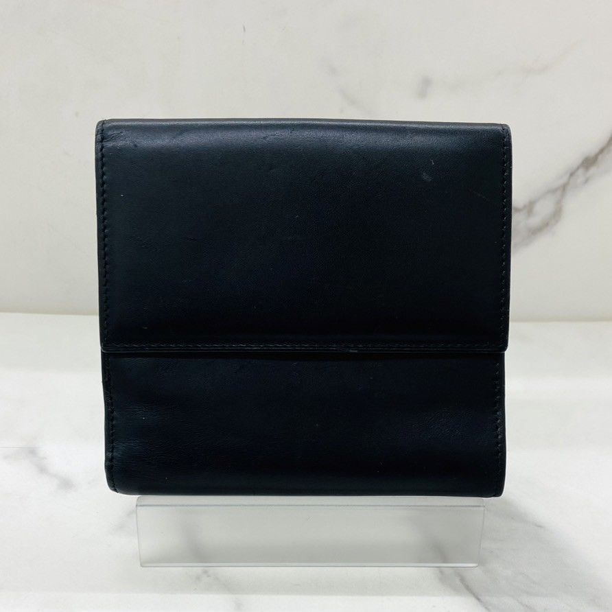 GUCCI グッチ 折り財布 ブラック×シルバー金具 035 1408 2242 GUCCI グッチ 折り財布 ブラック×シルバー金具 035 1408 2242
