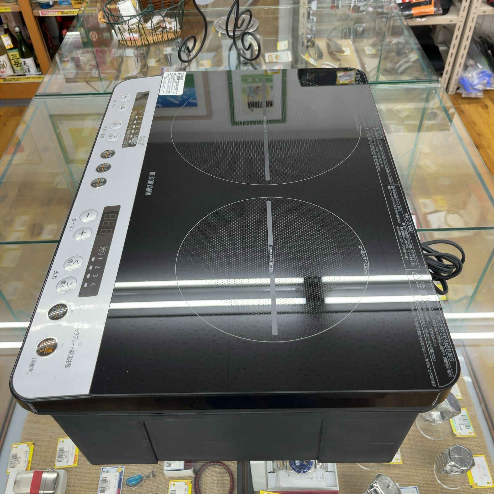 100％品質保証。 アイリスオーヤマ IRIS OHYAMA 2口IHコンロ ブラック IHK-W12-B エキスパート藤沢辻堂店 セール商品再値下げ中。