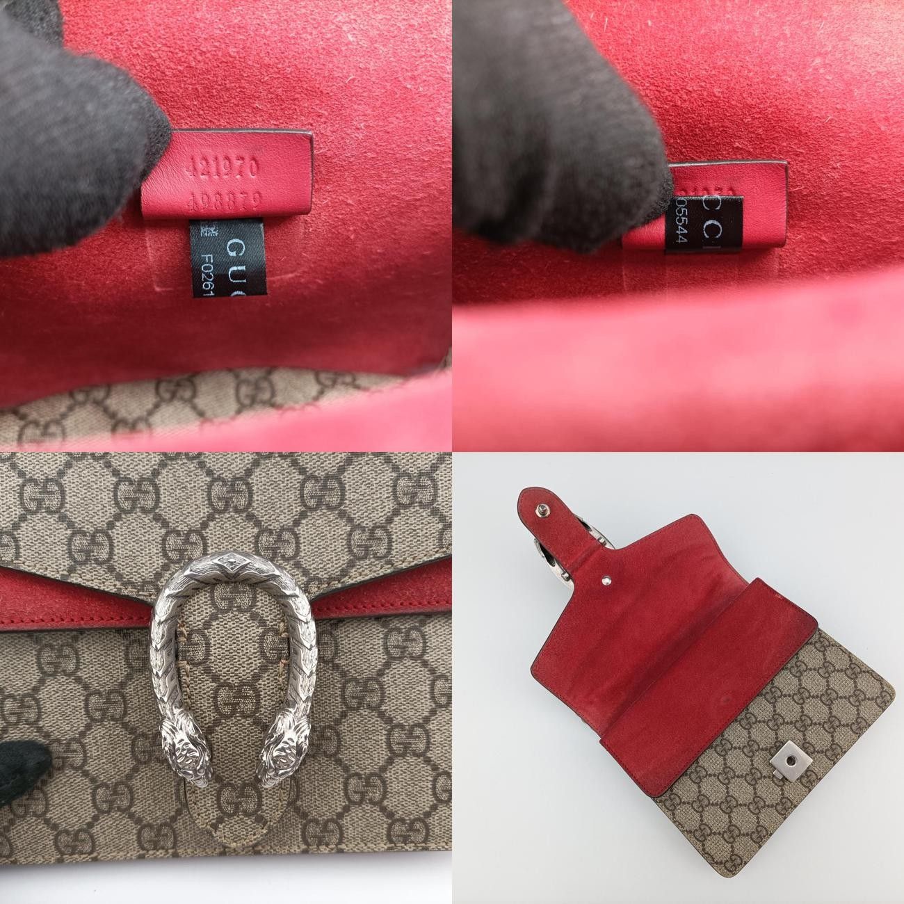 グッチGucciディオニュソスブラウンPVCコーティングキャンバス421970F026105544