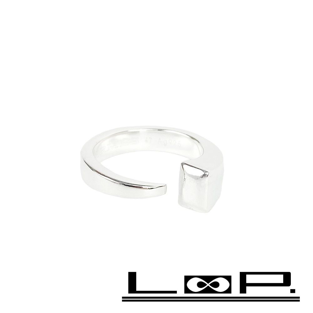 □新同□磨き済□ エルメス クルードフォルジュ リング 指輪 シルバー  