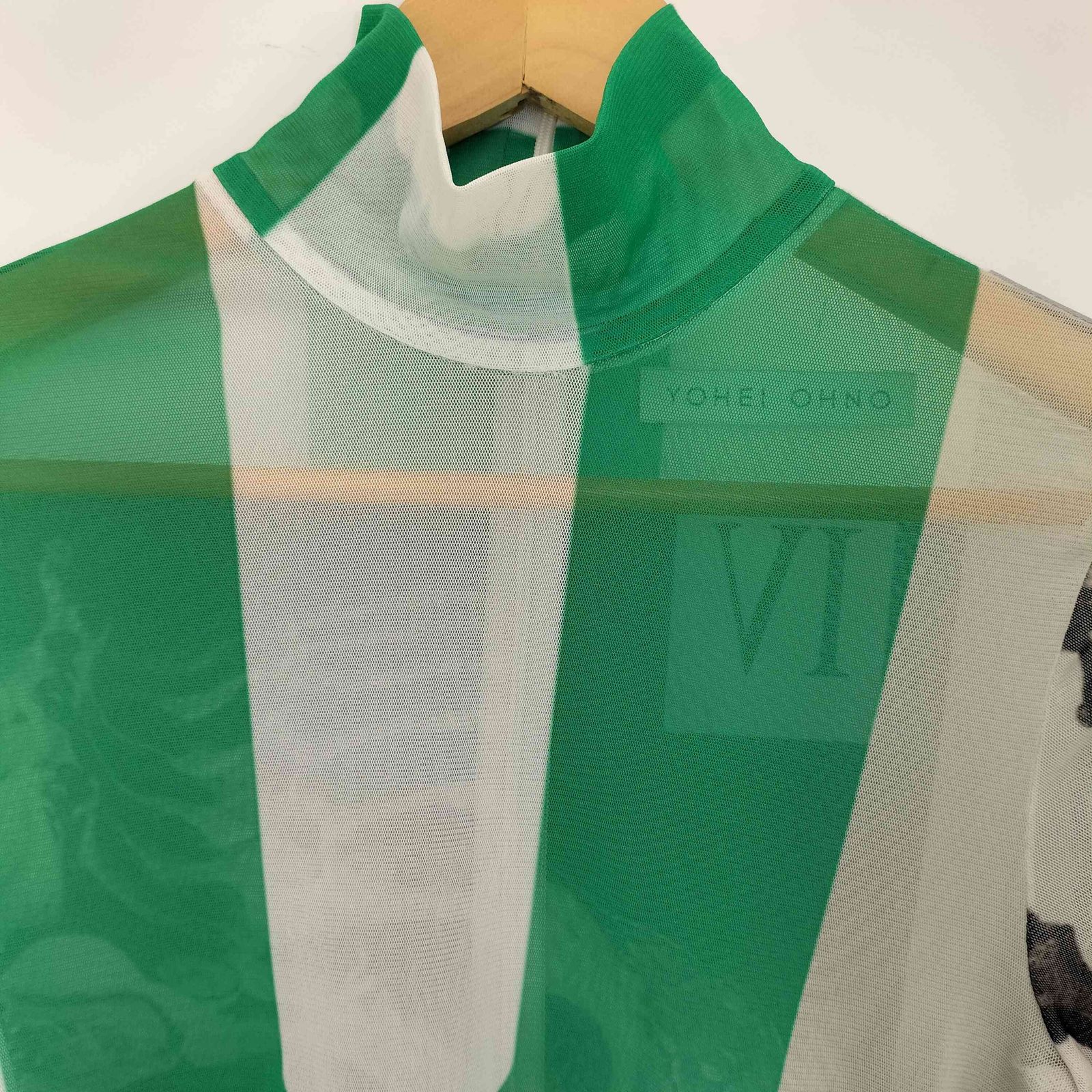 ヨウヘイ オオノ yohei ohno Graphic Mesh Top シアーカットソー
