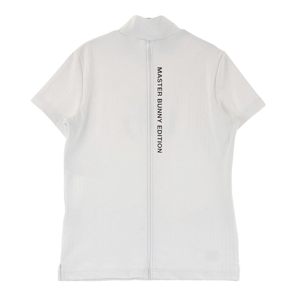 サイズ：0 MASTER BUNNY EDITION マスターバニーエディション 2024年 半袖ハイネックTシャツ  ホワイト系 [240101465805] ゴルフウェア レディース ストスト MASTER BUNNY EDITION マスターバニーエディション 2024年モデル