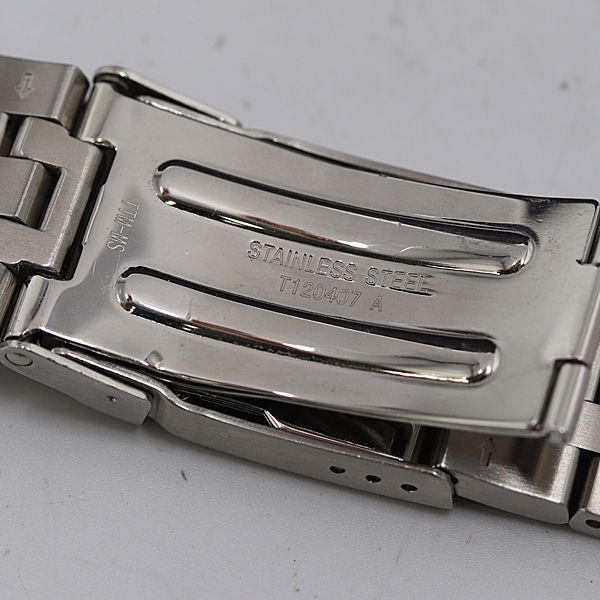 良品 ティソ T120407A 純正ベルト ステンレス シルバーカラー 22mm用
