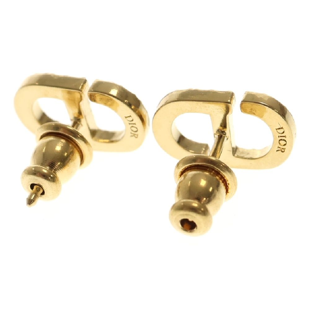 Dior ロゴ ピアス ストーン装飾 Christian Dior ディオール CDロゴ