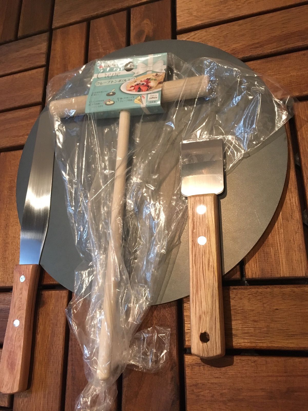 金属ブラシ磨き！直径33cm 9mm極厚鉄板！＋スパチュラ大トンボ 収納袋セット 金属ブラシ磨き！直径33cm 9mm極厚鉄板！＋スパチュラ大トンボ