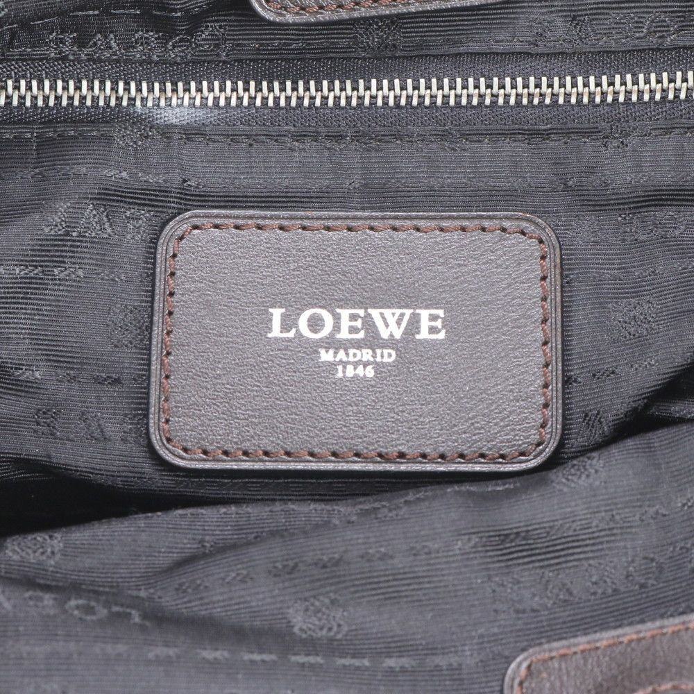 【美品】ロエベ Tメッセンジャー ショルダーバッグ アナグラム レザー 黒 美品 LOEWE オールド ロエベ アナグラム レザー ショルダー