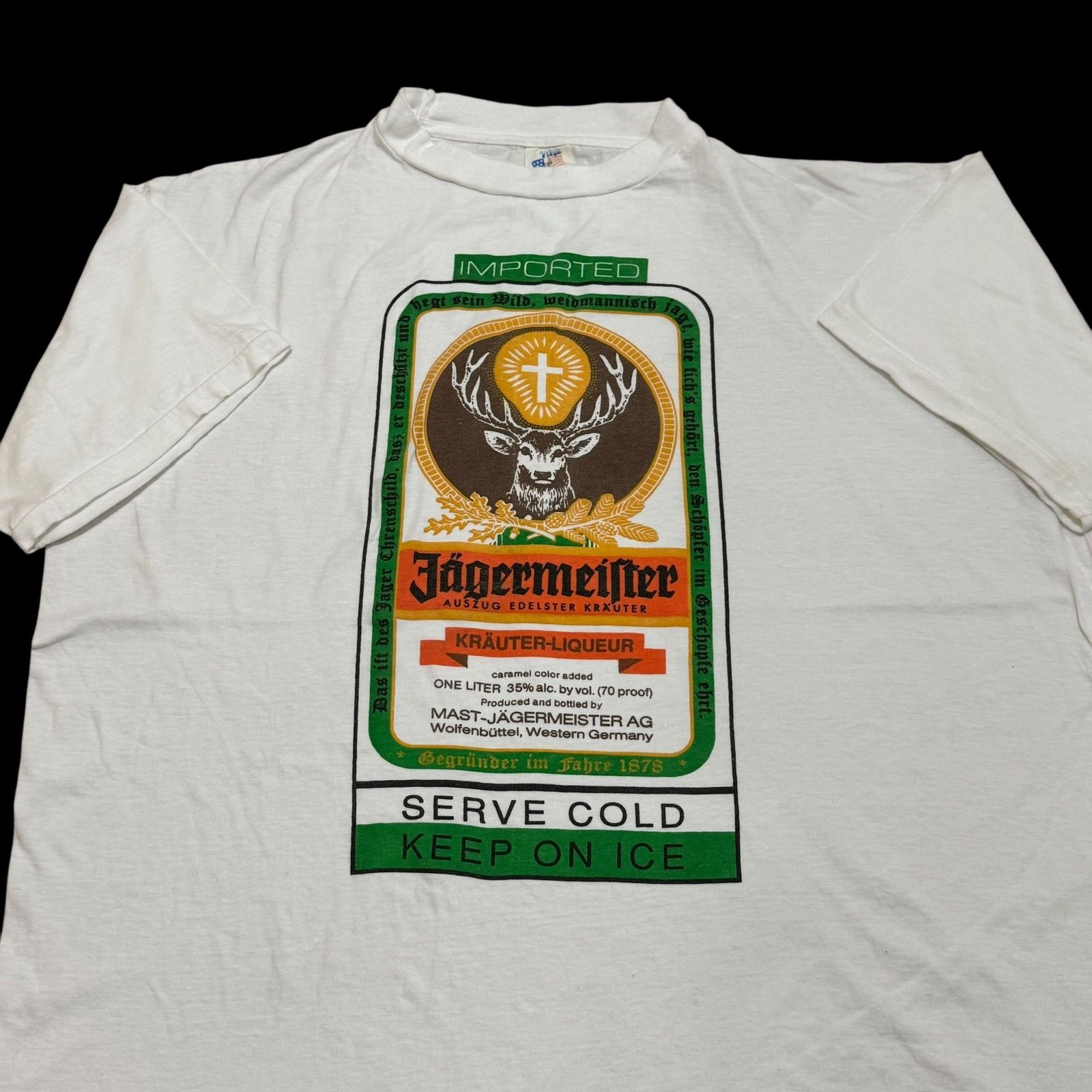 90s イエガーマイスター Jägermeister USA製 ヴィンテージTシャツ 企業 