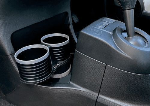 日本製 RENAULT ルノー TWINGO Ⅲ マイナーチェンジ前 2016年～2019年 フロントポケット対応 ALCABO アルカボ ドリンクホルダー ブラックカップ AL-B110B