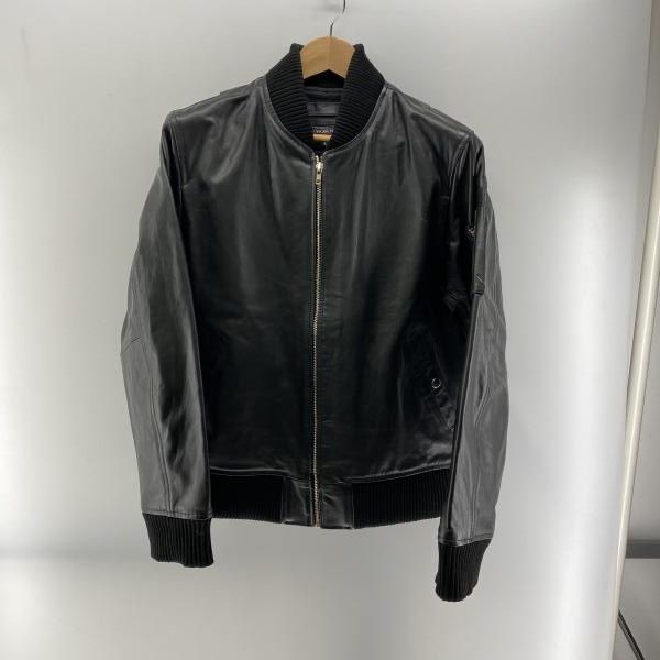 HORN WORKS MA-1型 レザージャケット ブラック サイズ3XL ホーンワークス 24