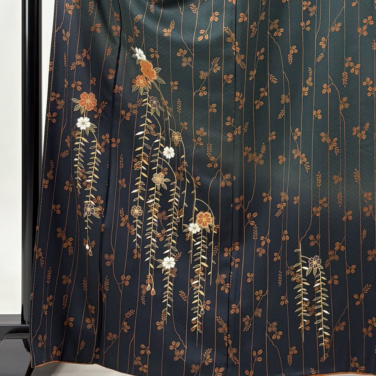 付下げ 身丈163cm 裄丈66cm M 袷 袋帯セット 紬地 葡萄 金銀彩 墨色 正絹 美品 秀品 中古 付下げ 身丈167cm 裄丈66.5cm M 袷 桜 萩 金彩 ぼかし 深緑 正絹 秀品