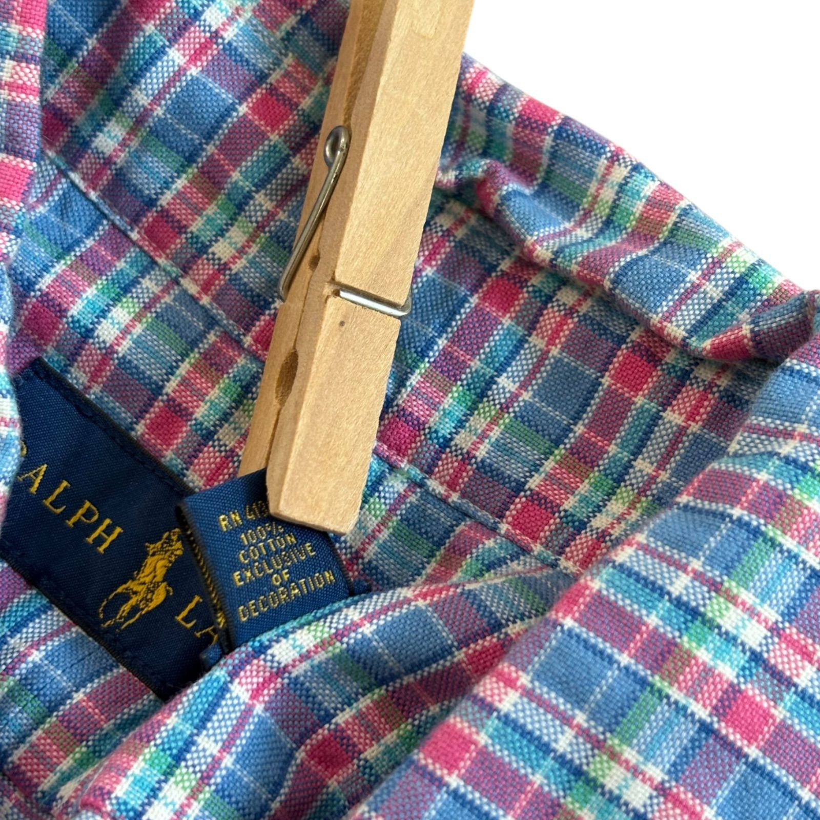 TR10 Ralph Lauren ラルフローレン チェック柄 長袖シャツ