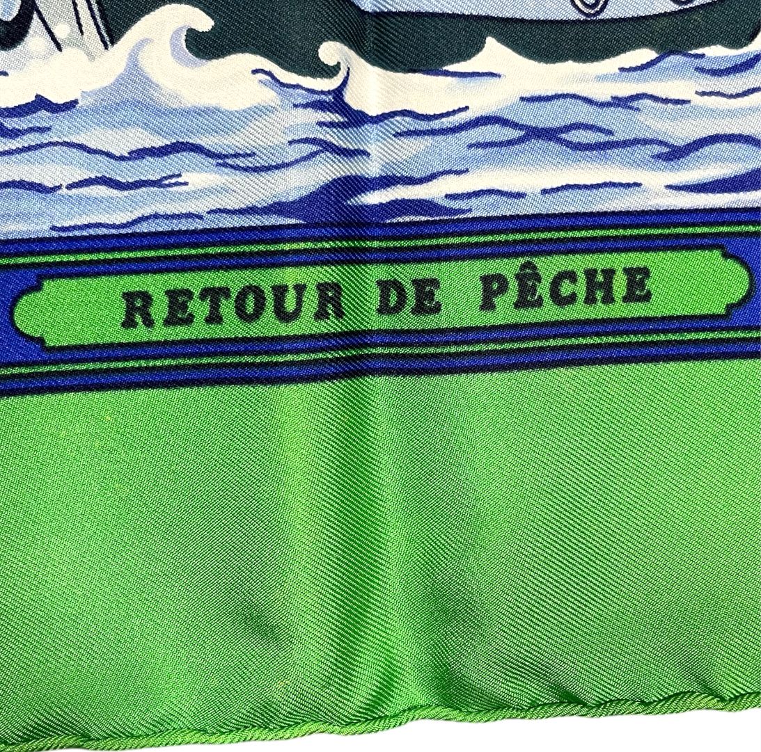 HERMES - HERMES エルメス スカーフ カレ90 RETOUR DE PECHEの
