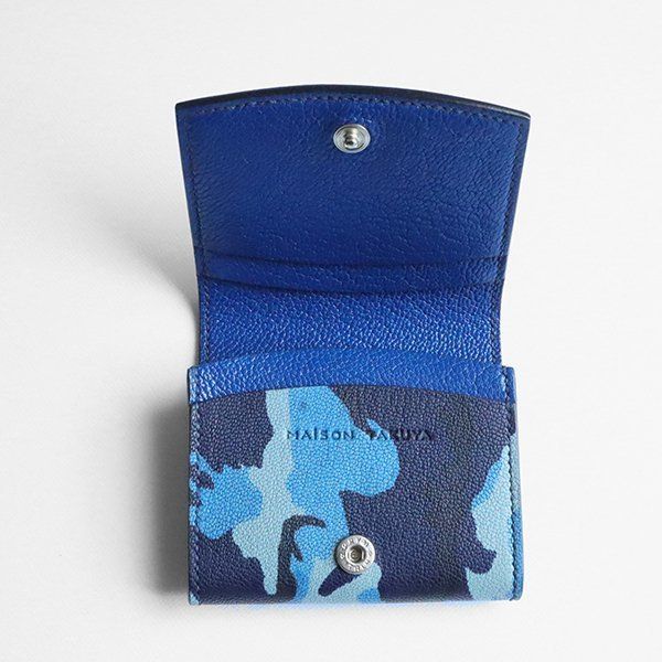【新品未使用】メゾンタクヤ　コインケース　ネイビー　本革　レザー　小銭入れ TT3 Coin CaseGerman Shrunken Calf×LambMidnight Blue×Midnight