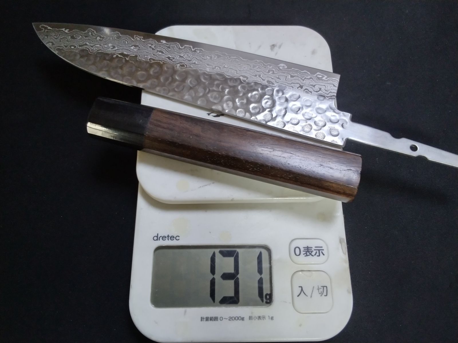 ダマスカス45層 紫檀柄