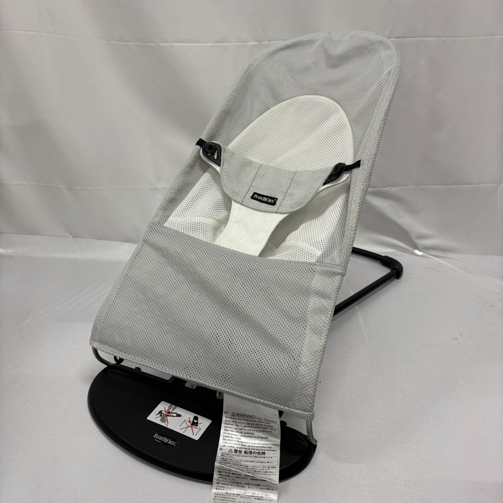 BABYBJORN バウンサー ホワイト メッシュ ベビービョルン バウンサー