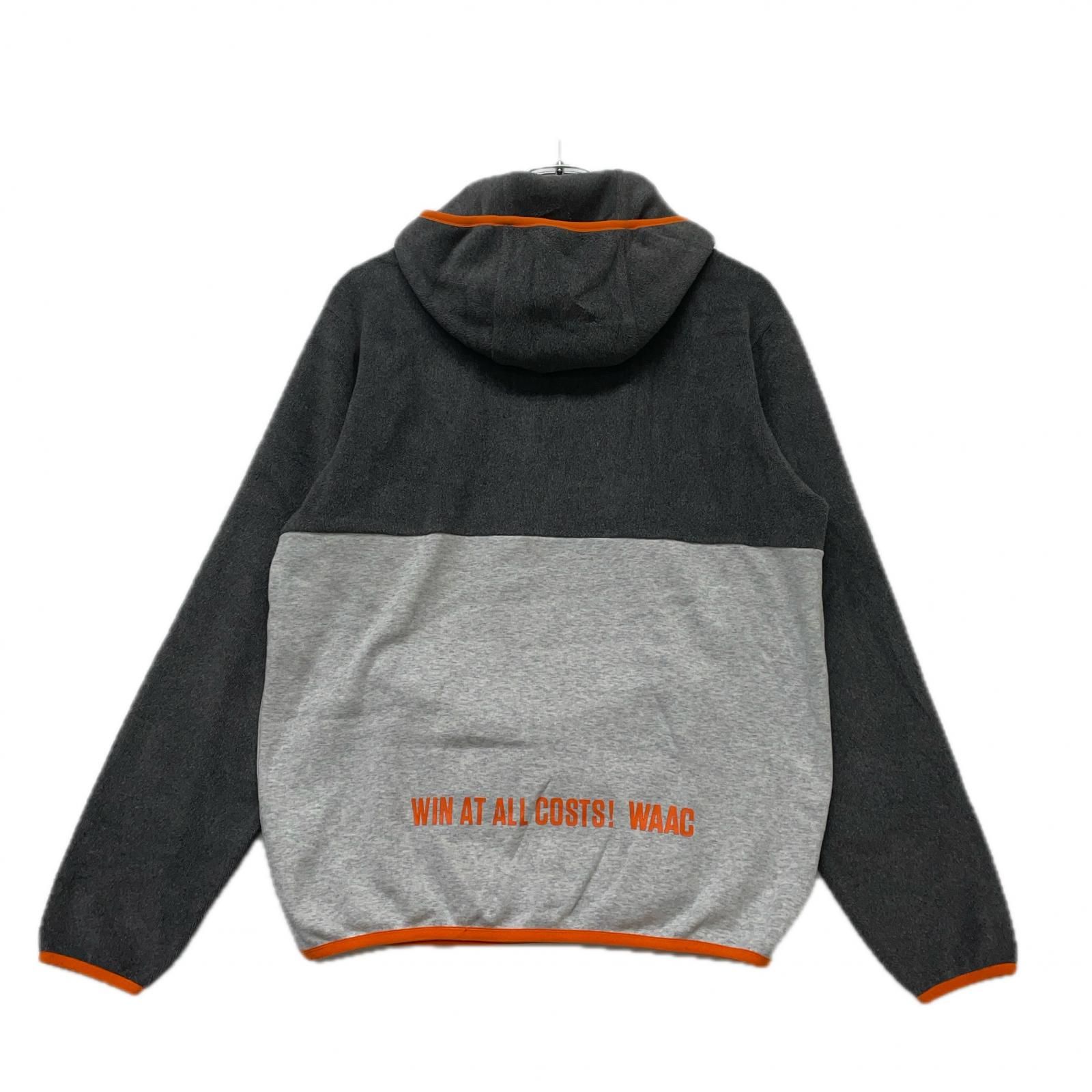 メンズ ワック WAAC ハーフジップアウター 1 S グレー系 長袖 パーカー 裏起毛 フリース切替