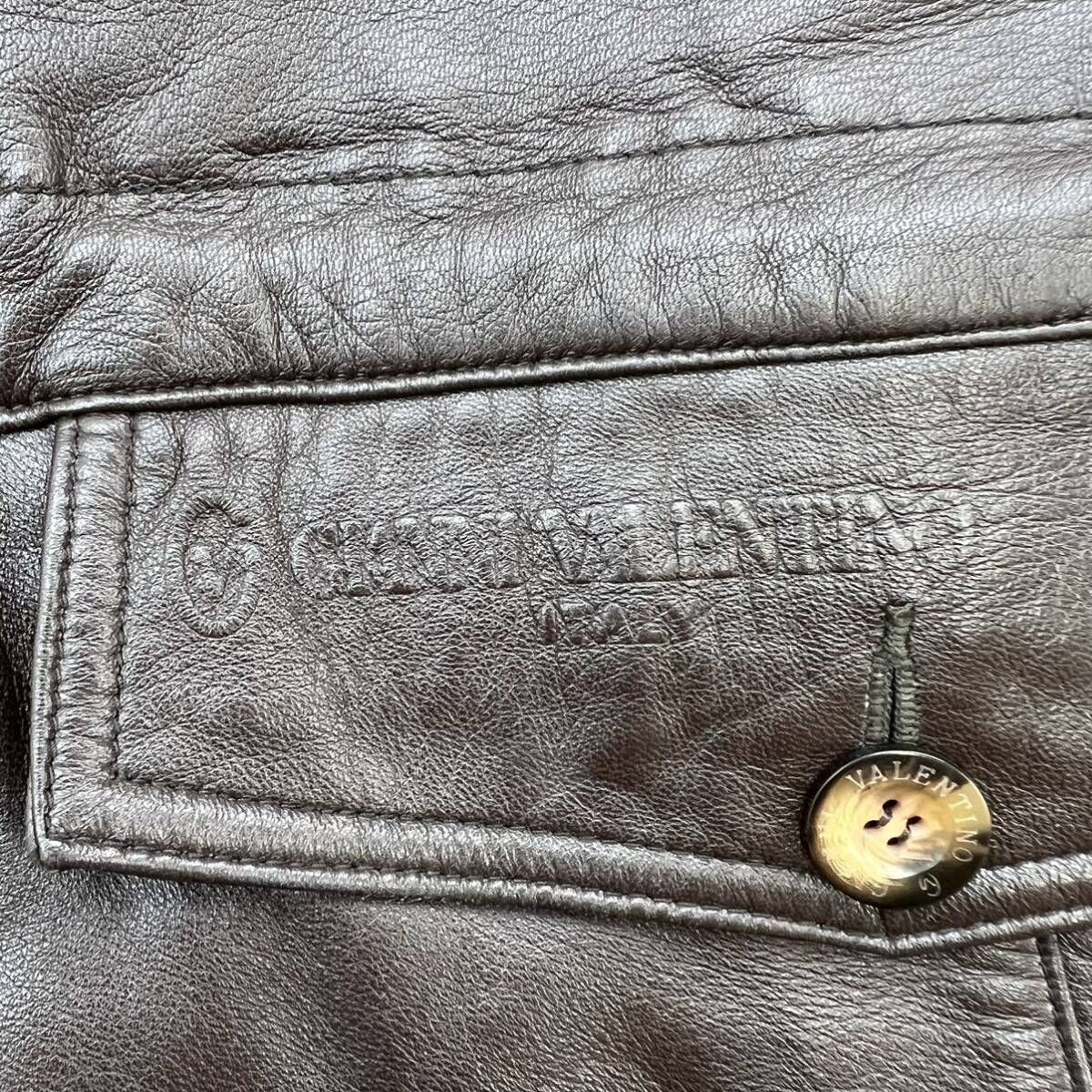 Valentino ヴァレンティノ 古着 レザーカーコート Valentino ヴァレンティノ 古着 レザーカーコート