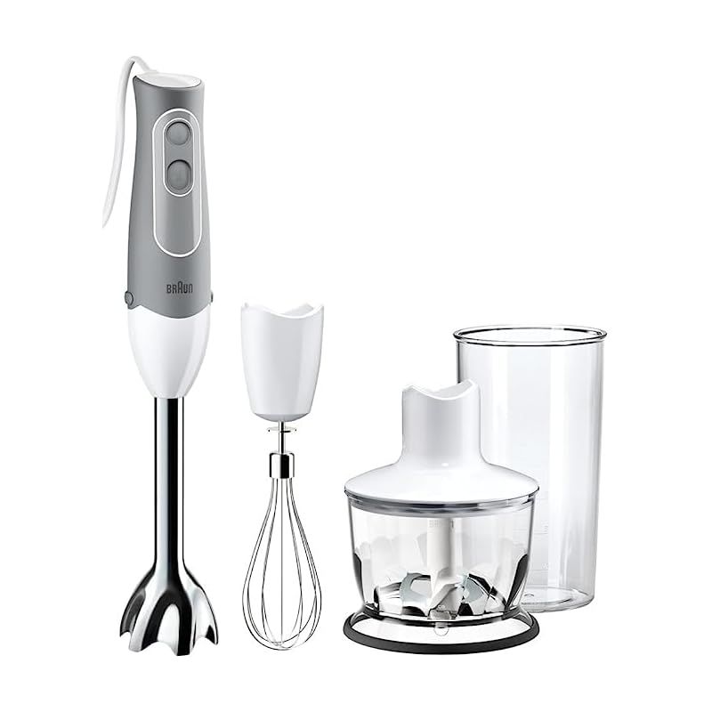 ブラウン ハンドブレンダーマルチクイック5 MQ535GY軽量離乳食 下ごしらえ スムージー スープ つぶす 混ぜる きざむ みじん切り 泡立てる簡単操作 時短 1台4役350W ギフト プレゼント お手入れ簡単 食洗機 ドイツ設計 0