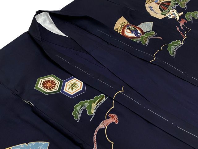 刺繍入り羽織 着物と金襴袴セット