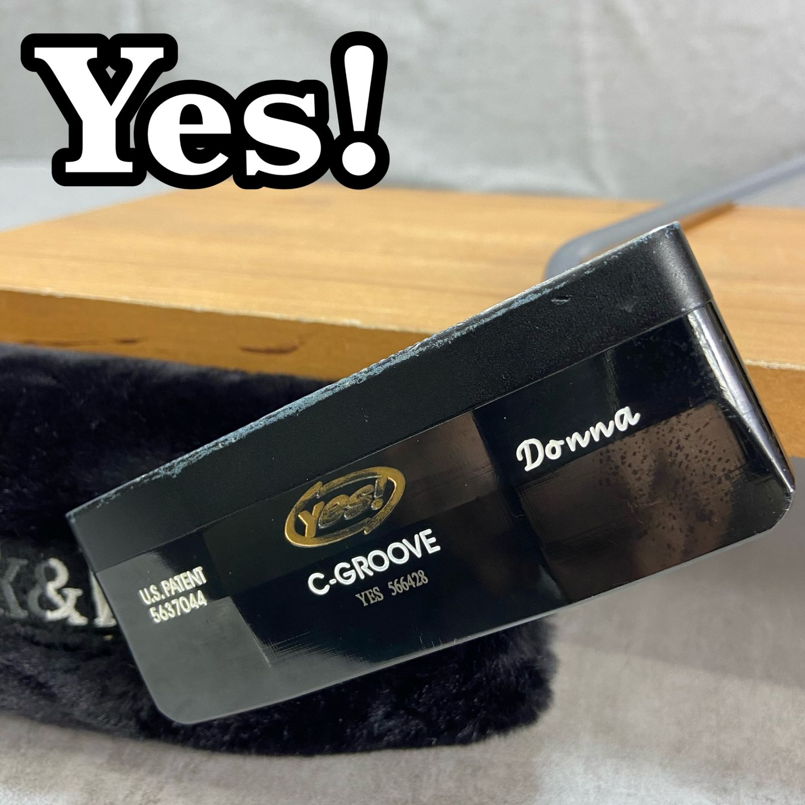 YES　イエス　Donna　C-GROOVE ドンナ　グルーヴ　メンズゴルフパター　スチール　右利き用　PT　34インチ　548g　ピン型 YES イエス Donna C-GROOVE ドンナ グルーヴ メンズゴルフパター